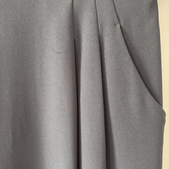 MM LaFleur Grey Mei 3/4 Sleeve Pocket Shift Dress in Monsoon Size 2 - Picture 7 of 15